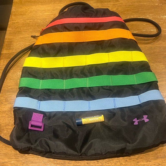 Under Armour PRIDE Stripe Drawstring Backpack - Picture 2 of 2